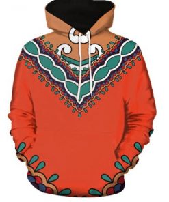 African print hoodie