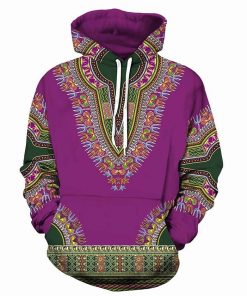 African print hoodie